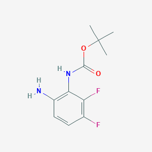 molecular formula C11H14F2N2O2 B13689973 N1-Boc-5,6-difluorobenzene-1,2-diamine 