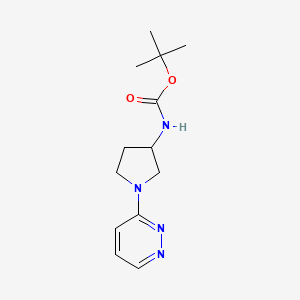 molecular formula C13H20N4O2 B13690009 (R)-N-Boc-1-(3-pyridazinyl)pyrrolidin-3-amine 