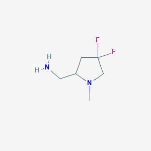 (4,4-Difluoro-1-methylpyrrolidin-2-yl)methanamine