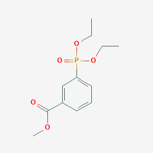 molecular formula C12H17O5P B13690063 Methyl 3-(Diethoxyphosphoryl)benzoate 