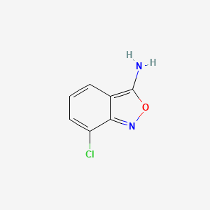 molecular formula C7H5ClN2O B13690072 3-Amino-7-chlorobenzisoxazole 