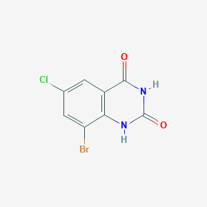 molecular formula C8H4BrClN2O2 B13690093 8-Bromo-6-chloroquinazoline-2,4-diol 