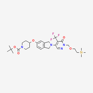 5-[5-[(1-Boc-4-piperidyl)oxy]-2-isoindolinyl]-4-(trifluoromethyl)-2-[[2-(trimethylsilyl)ethoxy]methyl]pyridazin-3(2H)-one