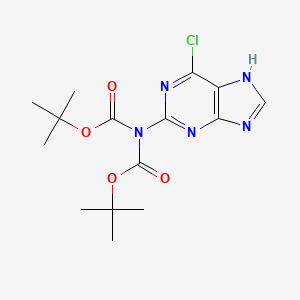 N,N-Di-Boc-6-chloro-9H-purin-2-amine