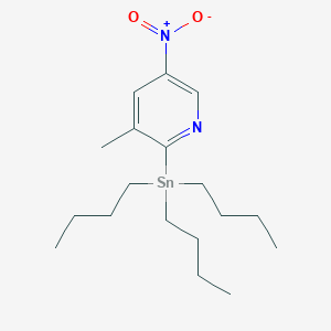 3-Methyl-5-nitro-2-(tributylstannyl)pyridine