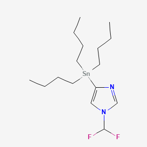 1-(Difluoromethyl)-4-(tributylstannyl)-1H-imidazole