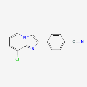 4-(8-Chloroimidazo[1,2-a]pyridin-2-yl)benzonitrile