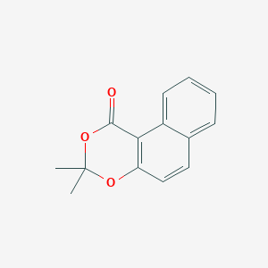 molecular formula C14H12O3 B13690185 3,3-Dimethyl-1H-naphtho[2,1-d][1,3]dioxin-1-one 