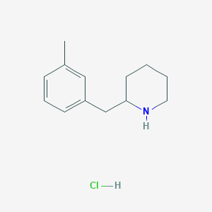 molecular formula C13H20ClN B1369020 2-(3-甲基苄基)-哌啶盐酸盐 CAS No. 1171524-49-4