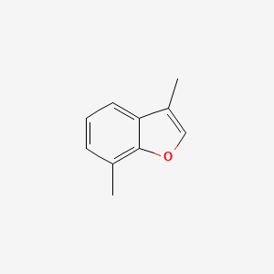 molecular formula C10H10O B13690208 3,7-Dimethylbenzofuran 