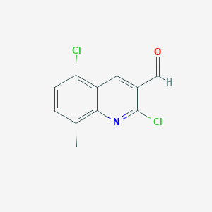 molecular formula C11H7Cl2NO B1369025 2,5-二氯-8-甲基喹啉-3-甲醛 CAS No. 948291-36-9