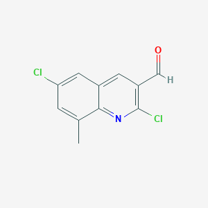 molecular formula C11H7Cl2NO B1369026 2,6-Dichloro-8-methylquinoline-3-carboxaldehyde CAS No. 938138-94-4