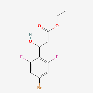 Ethyl 3-(4-bromo-2,6-difluorophenyl)-3-hydroxypropanoate