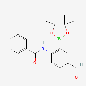 2-Benzamido-5-formylphenylboronic Acid Pinacol Ester