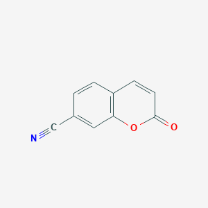 molecular formula C10H5NO2 B13690282 2-oxo-2H-chromene-7-carbonitrile 