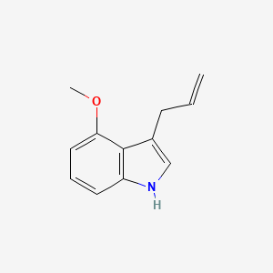 molecular formula C12H13NO B13690286 3-Allyl-4-methoxy-1H-indole 