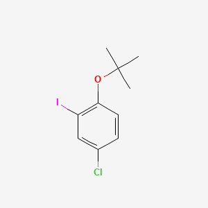 molecular formula C10H12ClIO B13690294 1-(tert-Butoxy)-4-chloro-2-iodobenzene 