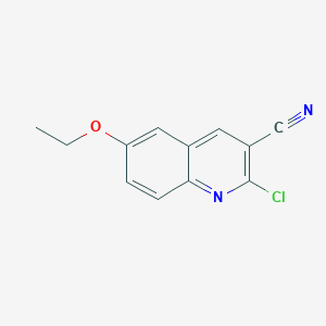 molecular formula C12H9ClN2O B1369030 2-氯-6-乙氧基喹啉-3-腈 CAS No. 937672-26-9