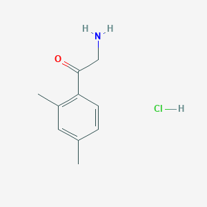 molecular formula C10H14ClNO B13690313 2-Amino-1-(2,4-dimethylphenyl)ethanone Hydrochloride 