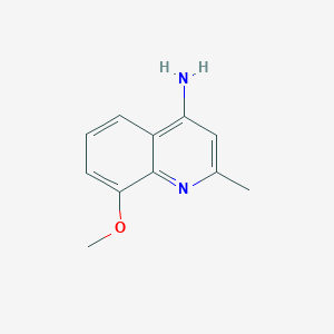 molecular formula C11H12N2O B1369034 4-氨基-8-甲氧基-2-甲基喹啉 CAS No. 657391-86-1