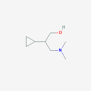 molecular formula C8H17NO B13690350 2-Cyclopropyl-3-(dimethylamino)-1-propanol 