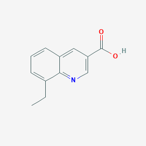 molecular formula C12H11NO2 B1369038 8-乙基喹啉-3-羧酸 CAS No. 71082-56-9