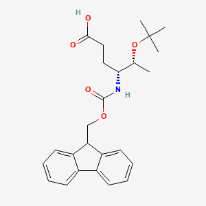 molecular formula C25H31NO5 B1369042 (4R,5R)-Fmoc-4-amino-5-tert-butoxy-hexanoic acid 