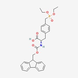 molecular formula C29H32NO7P B1369044 (S)-2-((((9H-芴-9-基)甲氧基)羰基)氨基)-3-(4-((二乙氧基膦酰基)甲基)苯基)丙酸 CAS No. 160253-13-4