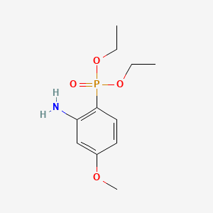 molecular formula C11H18NO4P B13690441 Diethyl (2-Amino-4-methoxyphenyl)phosphonate 