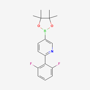 molecular formula C17H18BF2NO2 B13690489 6-(2,6-Difluorophenyl)pyridine-3-boronic Acid Pinacol Ester 