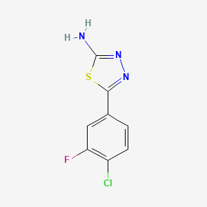 2-Amino-5-(4-chloro-3-fluorophenyl)-1,3,4-thiadiazole