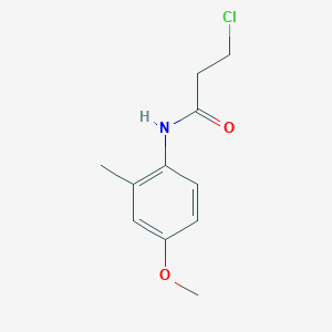 molecular formula C11H14ClNO2 B1369052 3-chloro-N-(4-methoxy-2-methylphenyl)propanamide CAS No. 915921-70-9