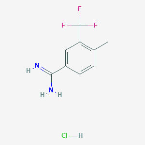 4-Methyl-3-(trifluoromethyl)benzimidamide hydrochloride