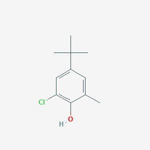 molecular formula C11H15ClO B13690552 4-(Tert-butyl)-2-chloro-6-methylphenol 