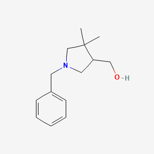 molecular formula C14H21NO B13690564 (1-Benzyl-4,4-dimethylpyrrolidin-3-yl)methanol 