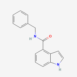 molecular formula C16H14N2O B13690571 N-benzyl-1H-indole-4-carboxamide 