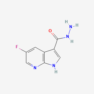 5-Fluoro-7-azaindole-3-carbohydrazide