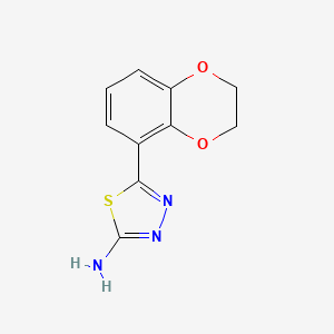 2-Amino-5-(2,3-dihydrobenzo[b][1,4]dioxin-5-yl)-1,3,4-thiadiazole