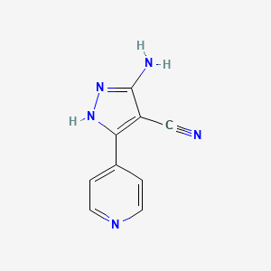 3-Amino-5-(4-pyridyl)-1H-pyrazole-4-carbonitrile