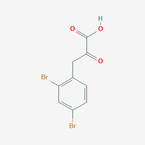 3-(2,4-Dibromophenyl)-2-oxopropanoic acid