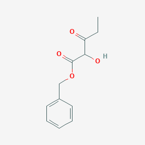 molecular formula C12H14O4 B13690721 Benzyl 2-hydroxy-3-oxopentanoate 