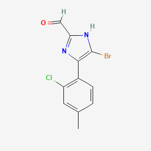 5-Bromo-4-(2-chloro-4-methylphenyl)imidazole-2-carbaldehyde