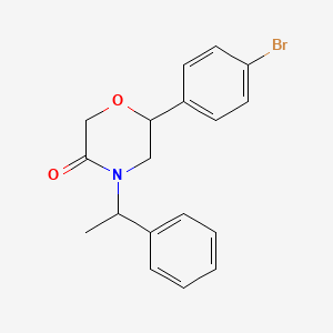 (R)-6-(4-Bromophenyl)-4-[(S)-1-phenylethyl]morpholin-3-one