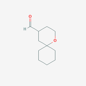 1-Oxaspiro[5.5]undecane-4-carbaldehyde