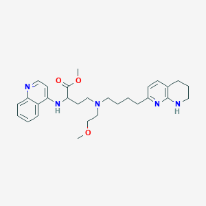 Methyl (S)-4-[(2-Methoxyethyl)[4-(5,6,7,8-tetrahydro-1,8-naphthyridin-2-yl)butyl]amino]-2-(quinolin-4-ylamino)butanoate