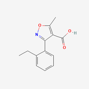 3-(2-Ethylphenyl)-5-methylisoxazole-4-carboxylic acid