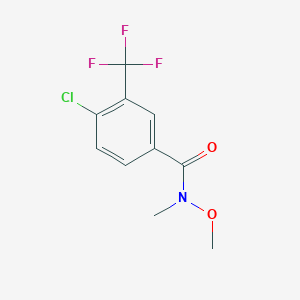 4-chloro-N-methoxy-N-methyl-3-(trifluoromethyl)benzamide