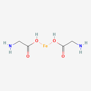 molecular formula C4H10FeN2O4 B13690851 Iron bisglycinate 