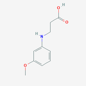 molecular formula C10H13NO3 B1369086 3-[(3-甲氧基苯基)氨基]丙酸 CAS No. 3334-67-6