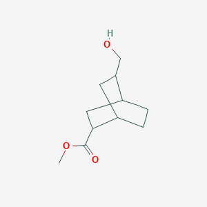 molecular formula C11H18O3 B13690876 Methyl 5-(Hydroxymethyl)bicyclo[2.2.2]octane-2-carboxylate 